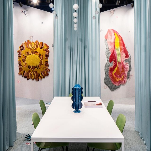 The CAMERE collection by @sara___ricciardi  captivated the visitors at the Maison&Object fair in Paris with its burst of colours and romanticized, dynamic portrayal of nature.
Visit our showroom in Milan to find out more about the CAMERE collection.
Download CAMERE digital book to discover the collection. Link in bio.
Karpeta.it

#karpetarugs #Karpeta #karpetarugs #rugdesign carpetdesign #rug #carpet #maisonobject #maisonobject2023 #sararicciardi #fuorisalone2023 #mdw23